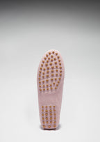Hugs & Co Womens Penny Driving Loafers Ice Pink Suede