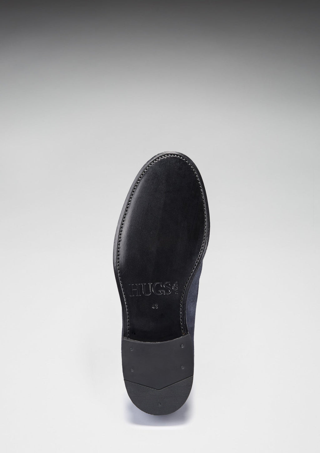 Hugs & Co Mens Navy Blue Suede Loafers Welted Leather Sole