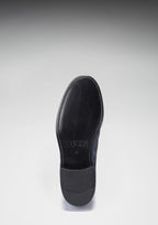 Hugs & Co Mens Navy Blue Suede Loafers Welted Leather Sole