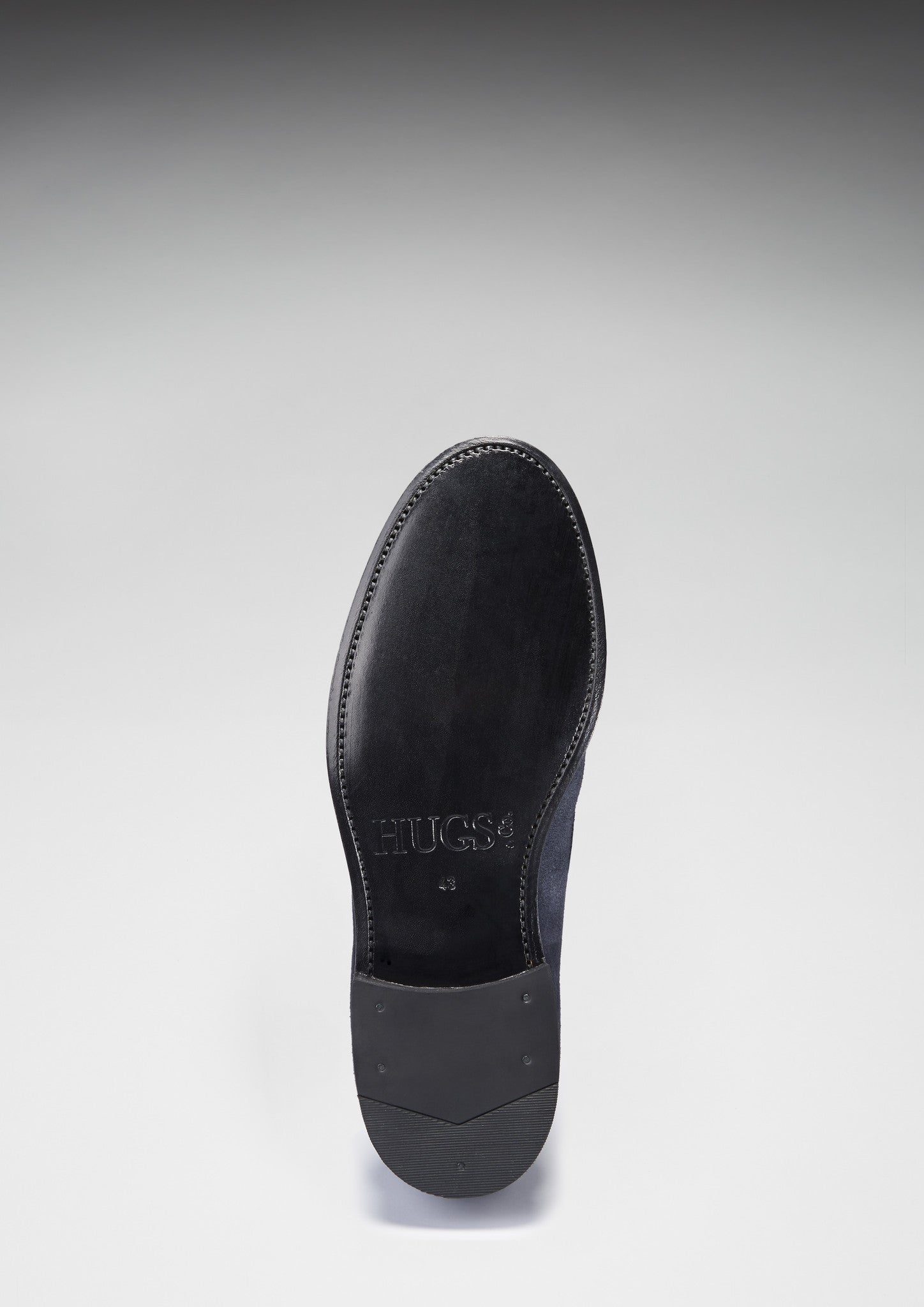 Hugs & Co Mens Navy Blue Suede Loafers Welted Leather Sole