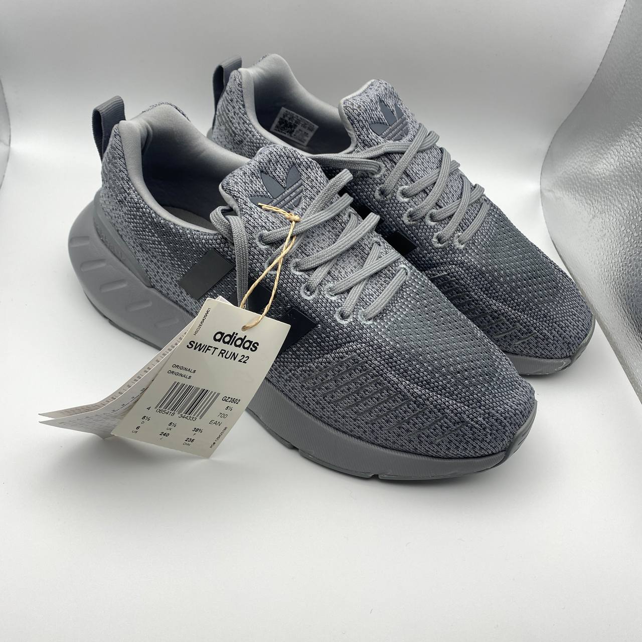 Adidas Swift Run 22 Black Womens Trainers UK 5.5 EU 38.5