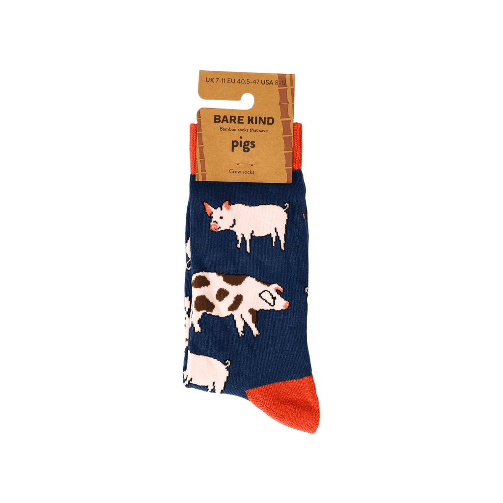 Bare Kind Save the Pigs Bamboo Socks
