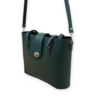 Zatchels Pine leather mini shopper bag detail view