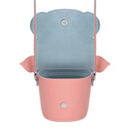 Zatchels Polly Pig leather bag open view