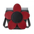 Zatchels Poppy Red Handmade Leather Barrel Bag front view