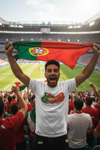 Portugal World Cup 2026 T-Shirt - Bold Graffiti Flag Design by StayClothed.com