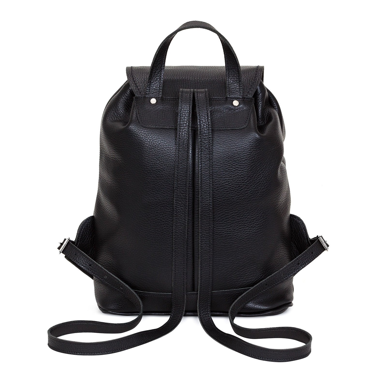 Zatchels Pride Rainbow leather backpack back view