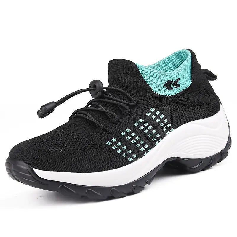 Womens Breathable Mesh Lightweight Round Toe Running Trainers