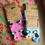 Bare Kind Puffin Couple 2 Pack Bamboo Sock Set