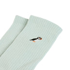 Bare Kind Save the Puffin Ribbed Bamboo Socks