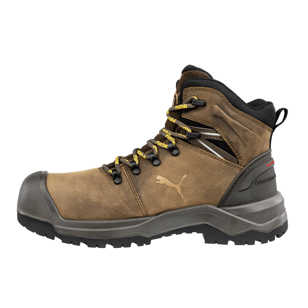 Puma Iron HD Brown Mid Safety Work Safety Boots S3S FO SR Brown / Black