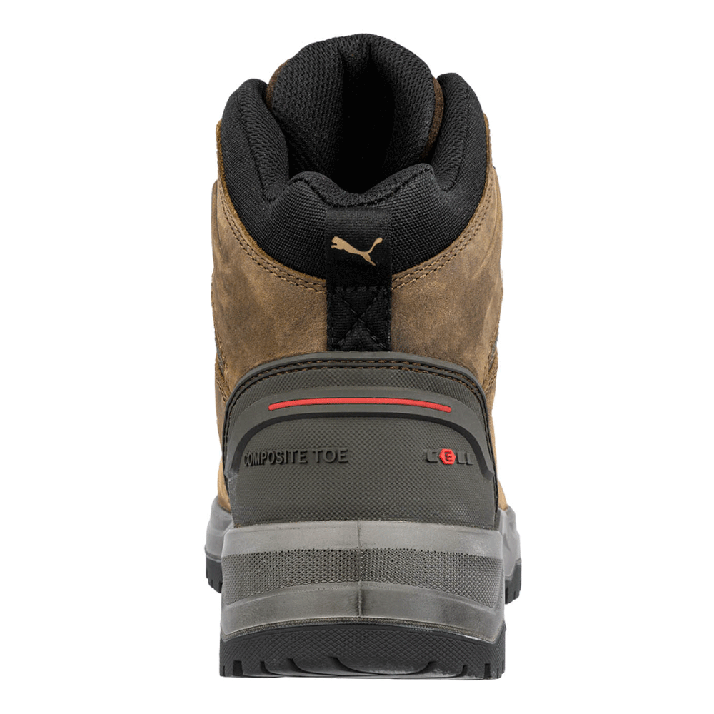 Puma Iron HD Brown Mid Safety Work Safety Boots S3S FO SR Brown / Black