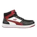 Puma Frontcourt S3L ESD Safety Hi-Top Trainer Safety Boots Black / White / Red