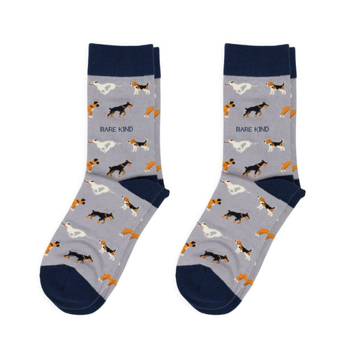 Bare Kind Purple Dog Pet Pair Bamboo Sock Set