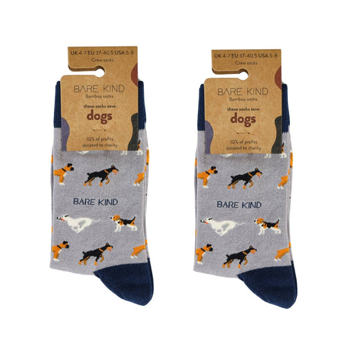 Bare Kind Purple Dog Pet Pair Bamboo Sock Set