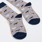 Bare Kind Purple Dog Pet Pair Bamboo Sock Set