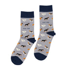 Bare Kind Save the Purple Dog Bamboo Socks