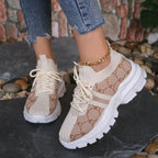 Womens Breathable Mesh Lightweight Lace Up Running Trainers