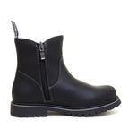 Bareback Footwear Quebec Waterproof Zip Up Ankle Boots Black