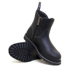 Bareback Footwear Quebec Waterproof Zip Up Ankle Boots Black