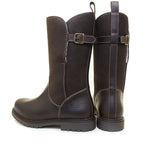 Bareback Footwear Quebec Waterproof Zip Up Wool Lined Boots Brown