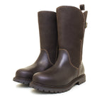 Bareback Footwear Quebec Waterproof Zip Up Wool Lined Boots Brown