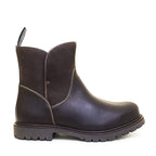 Bareback Footwear Quebec Waterproof Zip Up Ankle Boots Brown