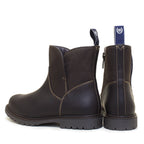 Bareback Footwear Quebec Waterproof Zip Up Ankle Boots Brown