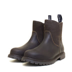 Bareback Footwear Quebec Waterproof Zip Up Ankle Boots Brown