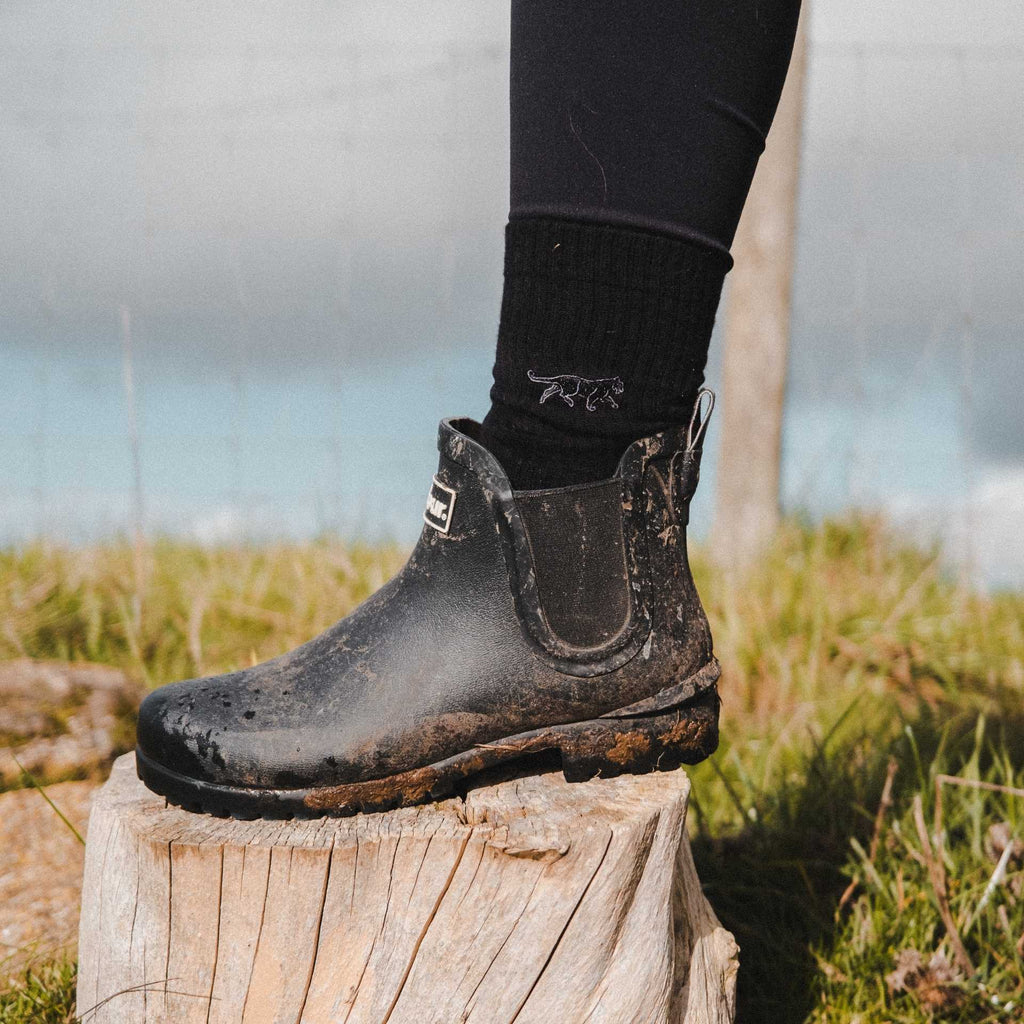 Bare Kind Save the Black Panthers Ribbed Bamboo Socks
