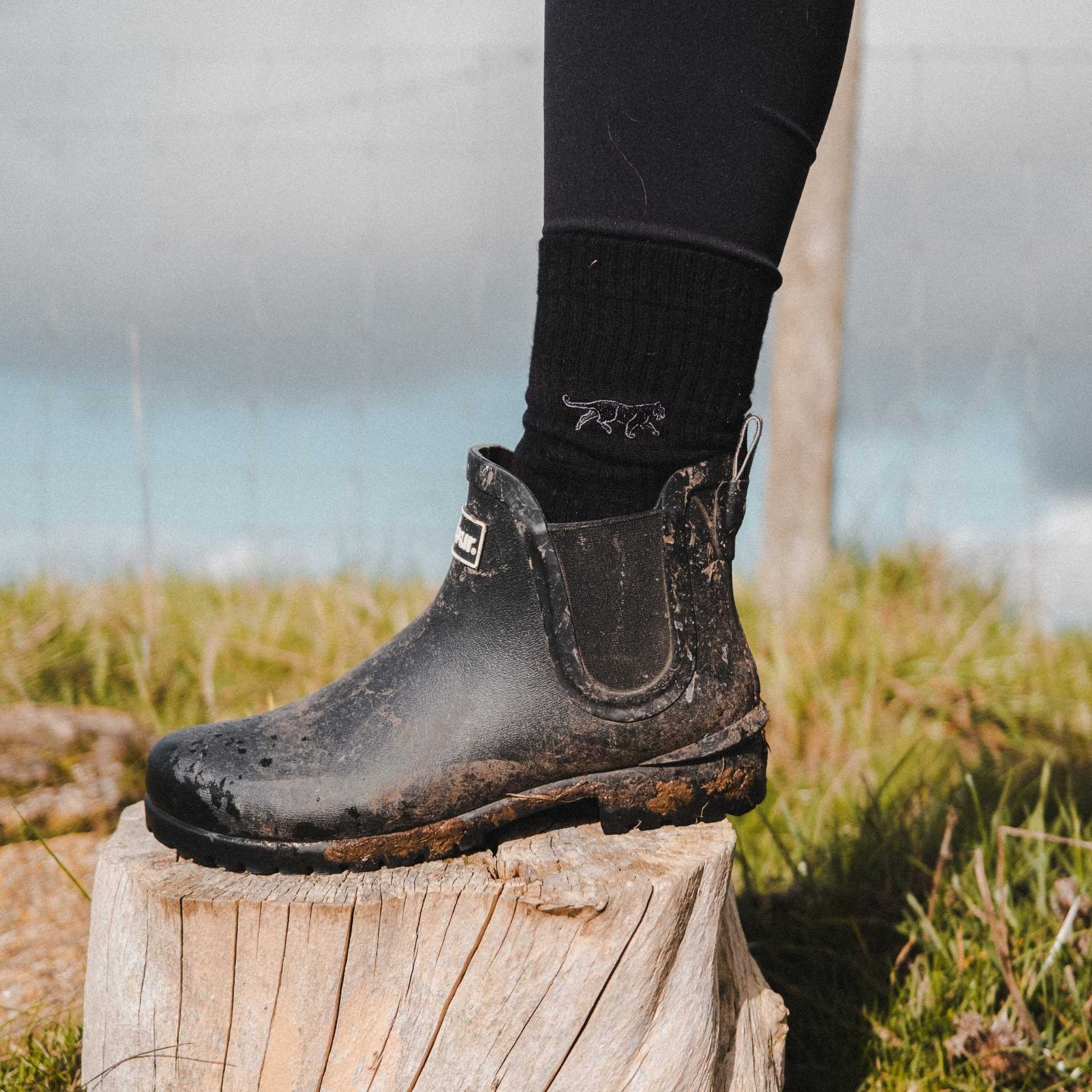 Bare Kind Save the Black Panthers Ribbed Bamboo Socks