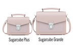 Zatchels Rose Quartz Sugarcube Handmade Leather Handbag