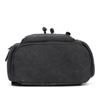 Unisex Leather Canvas Large Backpack Rucksack