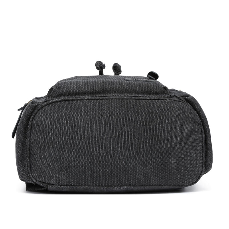 Unisex Leather Canvas Large Backpack Rucksack