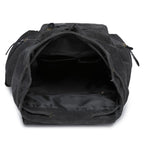 Unisex Leather Canvas Large Backpack Rucksack
