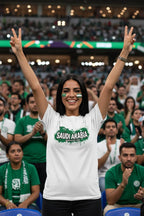 Saudi Arabia World Cup 2026 T-Shirt - Bold Graffiti Flag Design by StayClothed.com