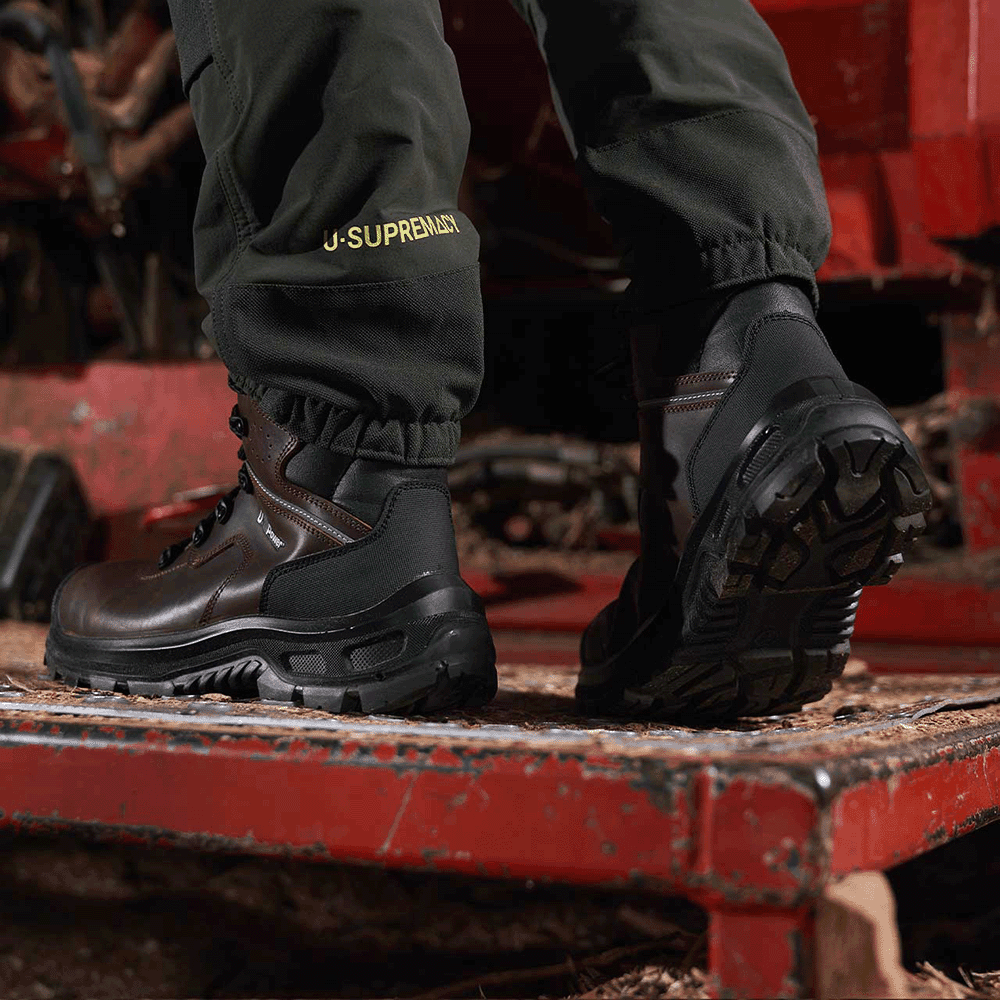 U-Power Helsinki UK ESD S3 CI SRC Safety Boots Brown