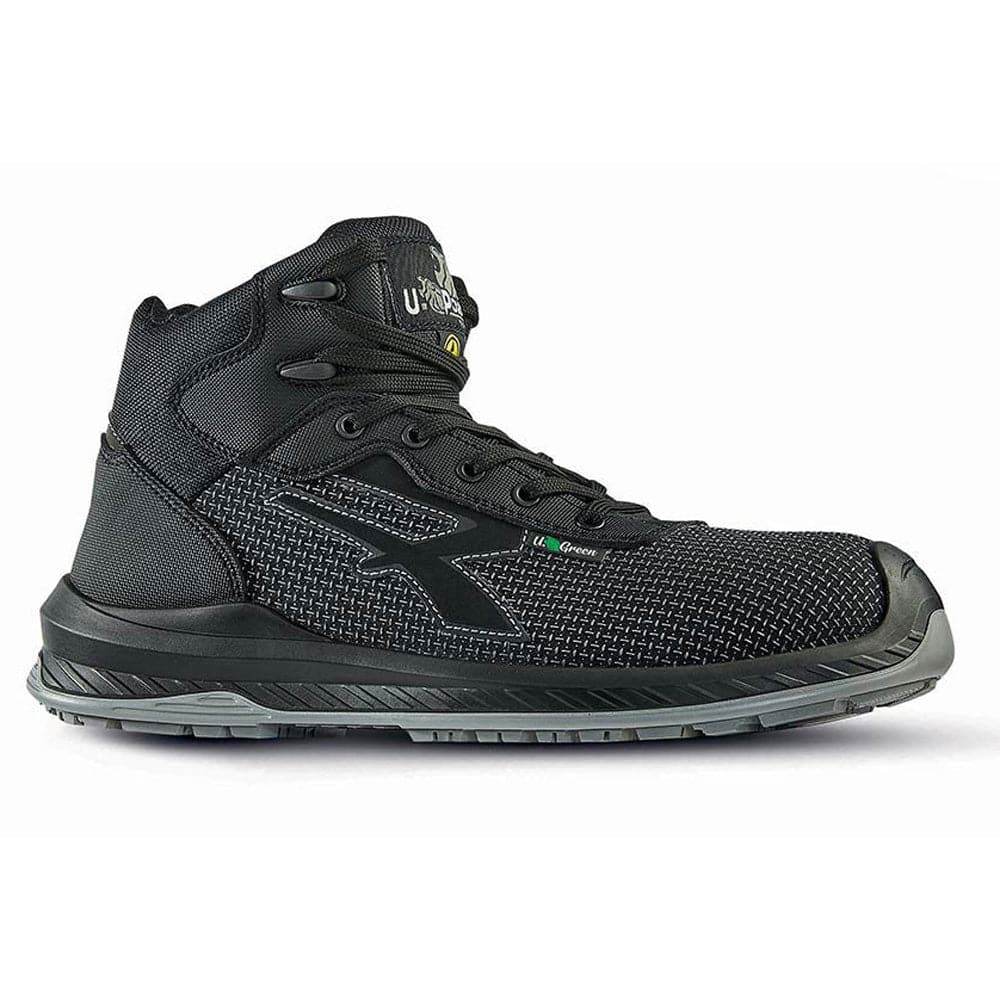 U-Power RI10384 Land UK Safety Hiker Boots Black / Grey
