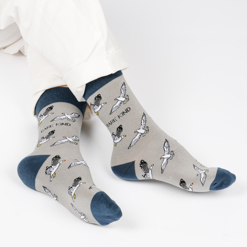 Bare Kind Save the Seagull Bamboo Socks