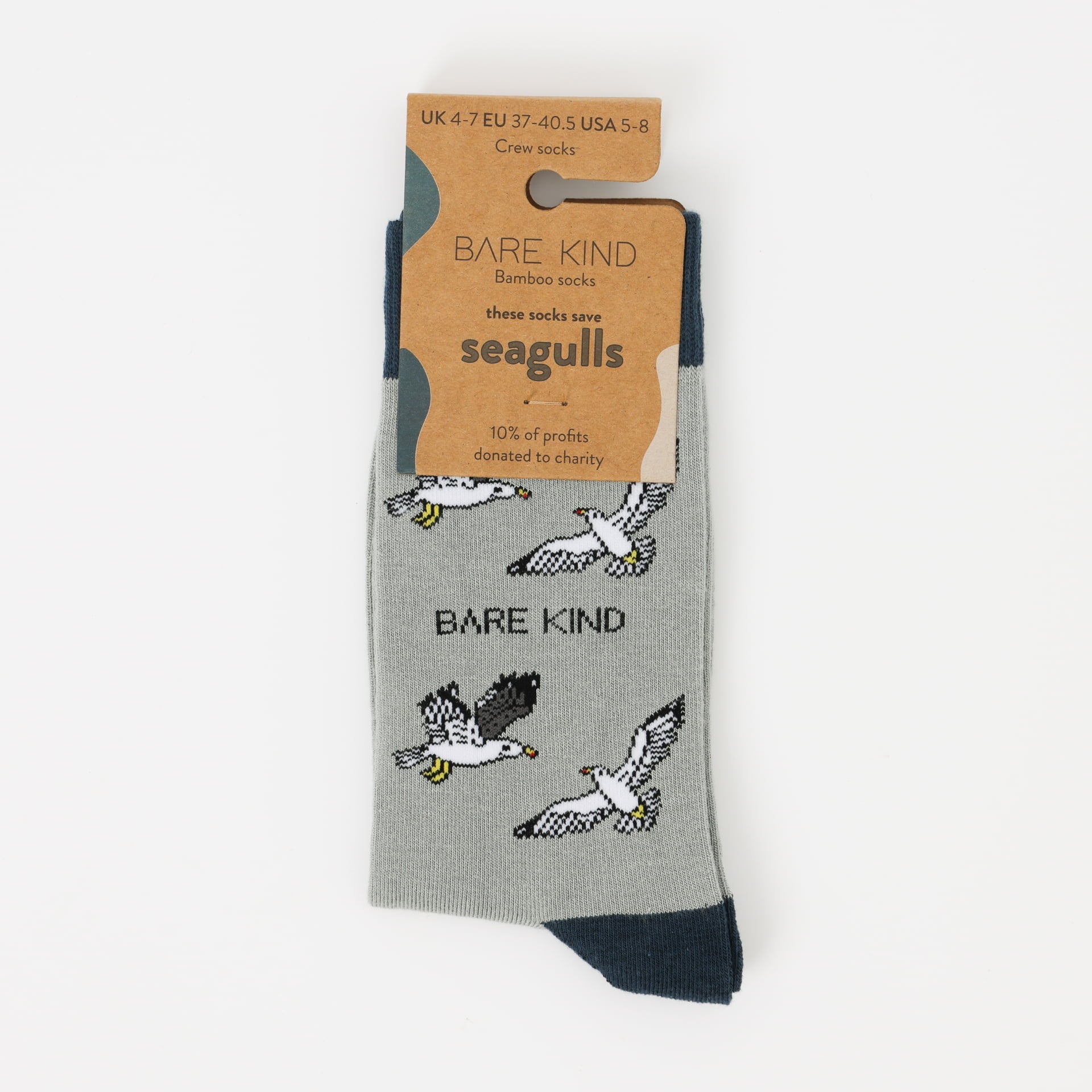 Bare Kind Save the Seagull Bamboo Socks