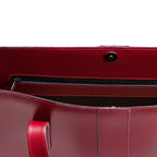 Zatchels Oxblood Handmade Leather Shopper Bag