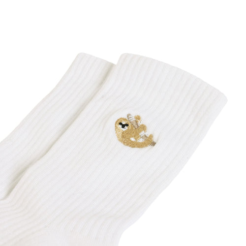 Bare Kind Save the Sloths Ribbed Bamboo Socks