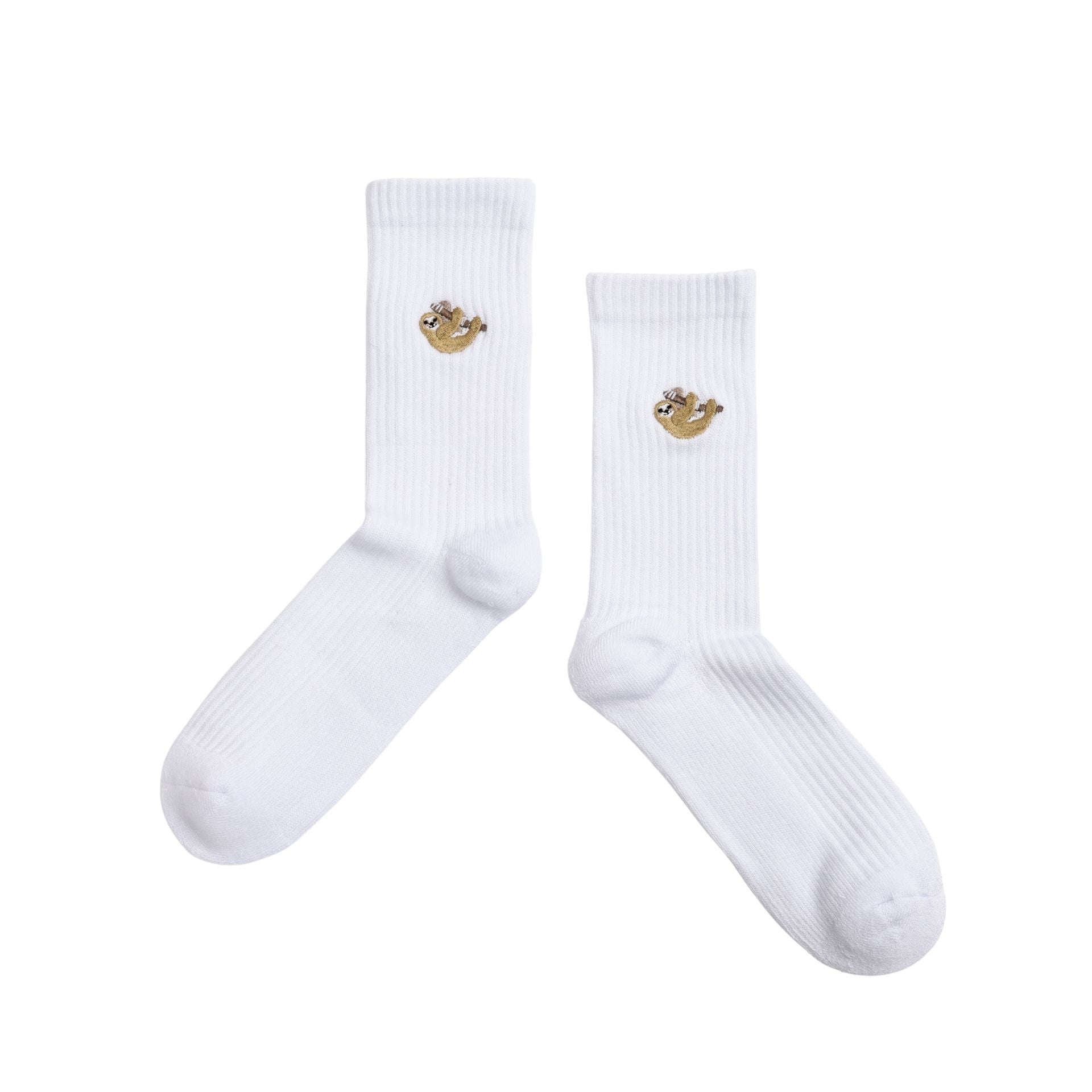 Bare Kind Save the Sloths Ribbed Bamboo Socks