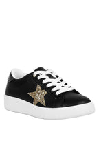 Leather Cushioned Lace Up Trainers