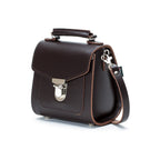 Zatchels Dark Brown Sugarcube Handmade Leather Handbag