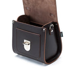 Zatchels Dark Brown Sugarcube Handmade Leather Handbag
