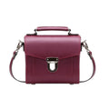 Zatchels Oxblood Sugarcube Handmade Leather Handbag front view