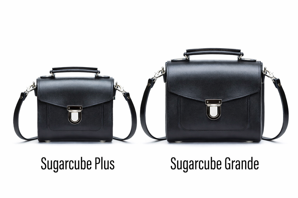 Zatchels Black Sugarcube Handmade Leather Handbag