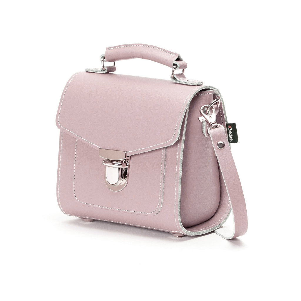 Zatchels Rose Quartz Sugarcube Handmade Leather Handbag