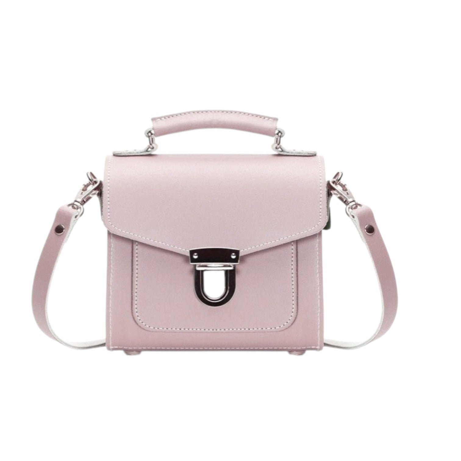 Zatchels Rose Quartz Sugarcube Handmade Leather Handbag